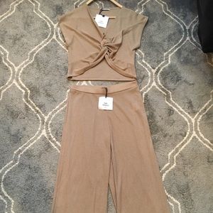 Zara trafaluc 2 piece pants and top